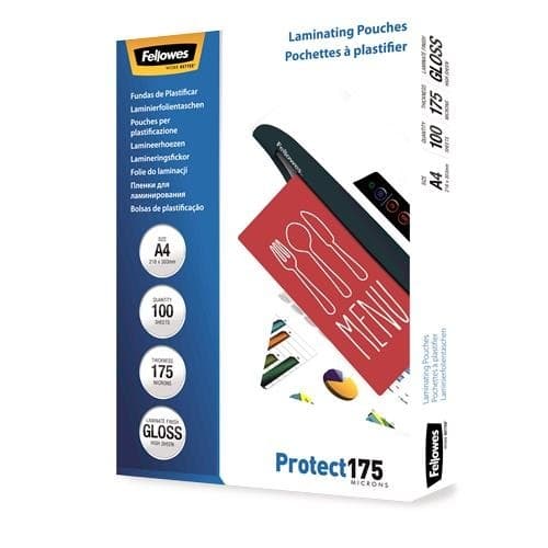 Lamineringspåse blank/a4 175 100 st 5308703, Fellowes