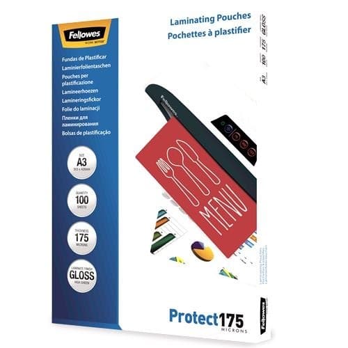 Lamineringspose blank/a3 175 100 stk 5308803, Fellowes