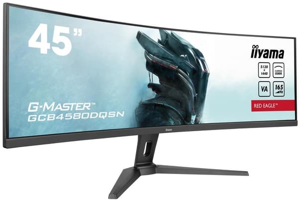 LCD Monitor IIYAMA GCB4580DQSN-B1 (45", Curved, Panel VA, 5120x1440, 32:9, 165Hz, Matte, 0.8 ms, Speakers, Height adjustable)