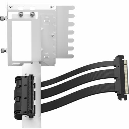 PC-fodral, Fractal Design Flex 2 PCIe 4.0 x16 Vit, fäste + förlängningskabel (w