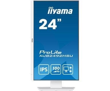 LCD Monitor IIYAMA 23.8" (Business, Panel IPS, 1920x1080, 16:9, 100Hz, Matte, 0.4 ms, Speakers, Swivel, Pivot)