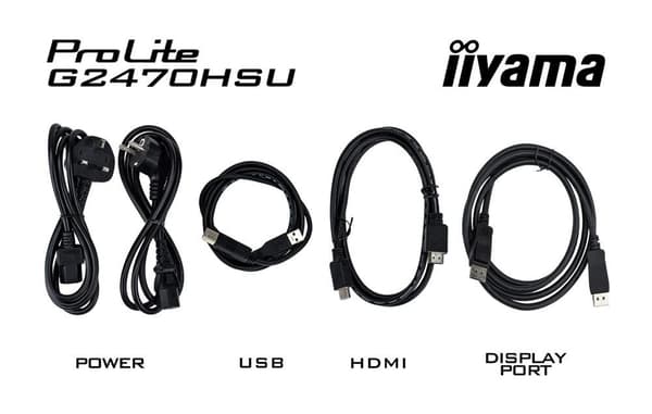 LCD Monitor IIYAMA G2470HSU-B6 (24", Panel IPS, 1920x1080, 16:9, 180Hz, Matte, 0.2 ms, Speakers, Colour Black, G2470HSU-B6)