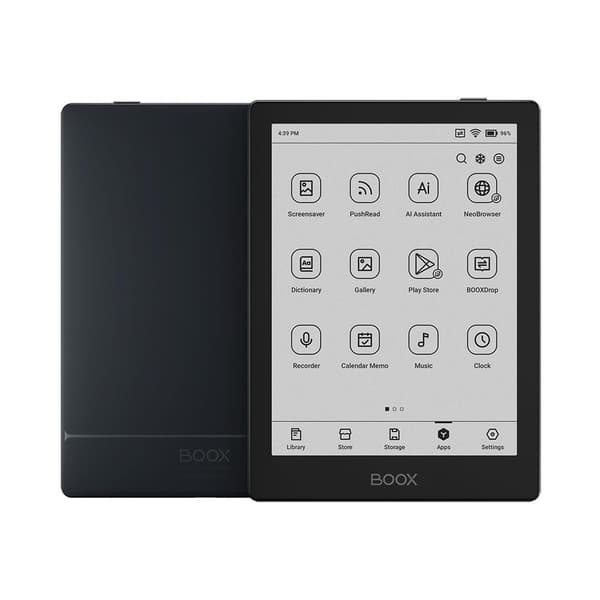 E-Reader ONYX BOOX 6" (1072x1448, Memory 32 MB, 1xUSB-C, Micro SDXC, Wireless LAN, Bluetooth, Black, OPC1225R)