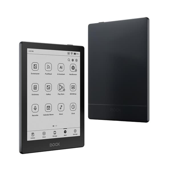 E-Reader ONYX BOOX 6" (1072x1448, Memory 32 MB, 1xUSB-C, Micro SDXC, Wireless LAN, Bluetooth, Black, OPC1225R)