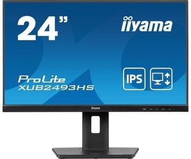 LCD Monitor IIYAMA 23.8" (Business, Panel IPS, 1920x1080, 16:9, 100Hz, Matte, 0.5 ms, Speakers, Swivel, Pivot) Sort
