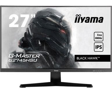 LCD Monitor IIYAMA 27" (Gaming, Panel IPS, 1920x1080, 16:9, 100Hz, Matte, 1 ms, Speakers, Tilt, Colour Black, G2745HSU-B1) Sort