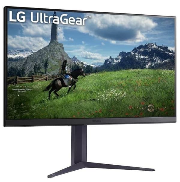 LCD Monitor LG 31.5" (Panel IPS, 2560x1440, 16:9, 180Hz, 1 ms, Pivot, Height adjustable, Tilt, Colour Black, 32GS85Q-B)