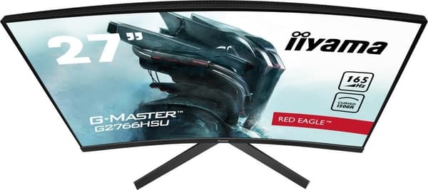 LCD Monitor IIYAMA G2766HSU-B1 (27", Gaming/Curved, Panel VA, 1920x1080, 16:9, 165Hz, Matte, 1 ms, Speakers, G2766HSU-B1)