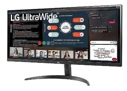 LCD Monitor LG 34WQ500-B (34", Business/21 : 9, Panel IPS, 2560x1080, 21:9, 100hz, Matte, 5 ms, Tilt, Colour Black, 34WQ500-B)