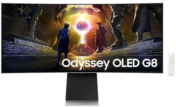 Monitor SAMSUNG 34" (Gaming/Smart/Curved/21 : 9, Panel OLED, 3440x1440, 21:9, 175Hz, 0.03 ms, Speakers, Swivel)