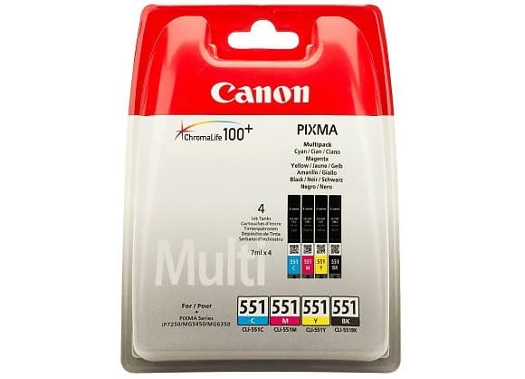 Kassett for skriver, CLI-551 MultiPack 6509B009, Canon