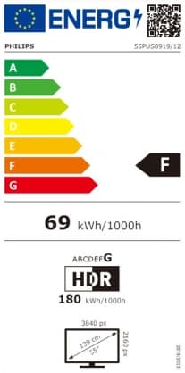 55" Ultra HD TV, 55PUS8919/12, Philips