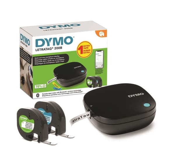 Dymo etikettskriver LetraTag LT-200 B Promo Pack
