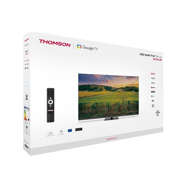 TV set  55" (4k/smart, qled, 3840x2160, bluetooth, google TV, 55qg5c14), Thomson