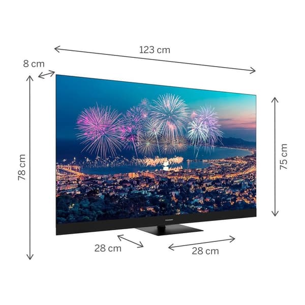 TV 55" (4k/smart, qled, 3840x2160, langaton lähiverkko, bluetooth, google TV, musta, 55qg6c14), Thomson