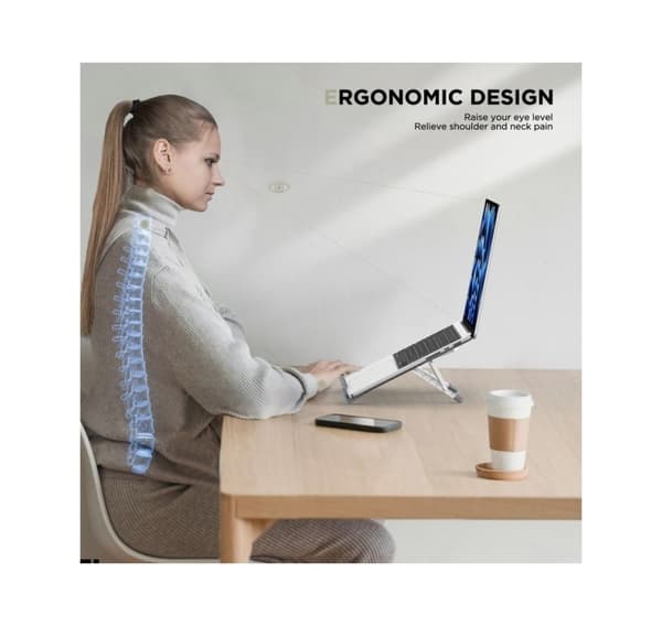 Tech-Protect notebook stand ULS300, silver