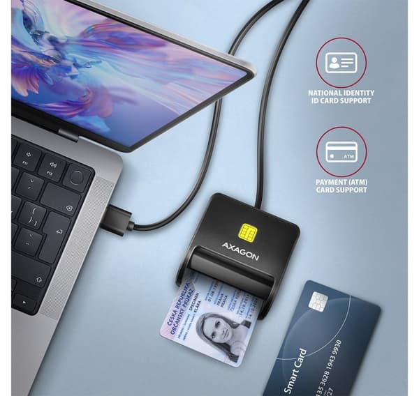Axagon smart card reader CRE-SM3SD