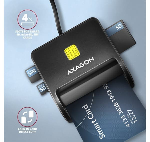 Axagon smart card reader CRE-SM3SD