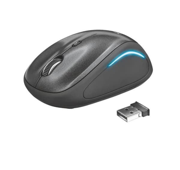 Mus usb optisk wrl yvi fx/svart 22333, Trust