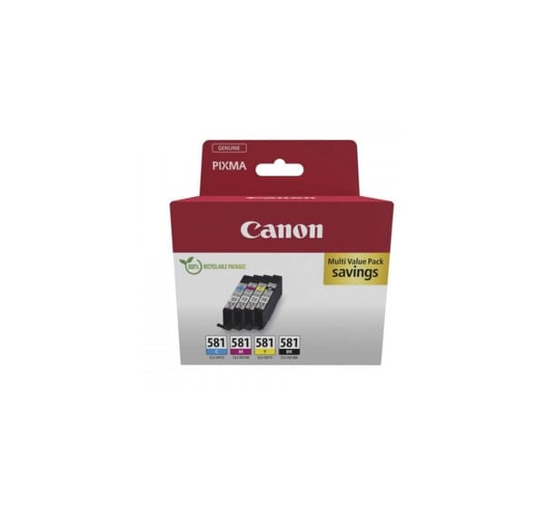 Canon blekk CLI-581 C/M/Y/BK Multipack, farge/svart