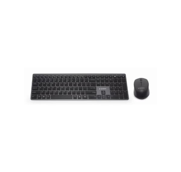 Keyboard +mouse wrl eng/slim kbs-eclipse-m500, Gembird Sort