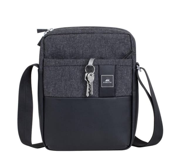 Tablettfodral crossbody 11"/8811 svartmelerad, Rivacase