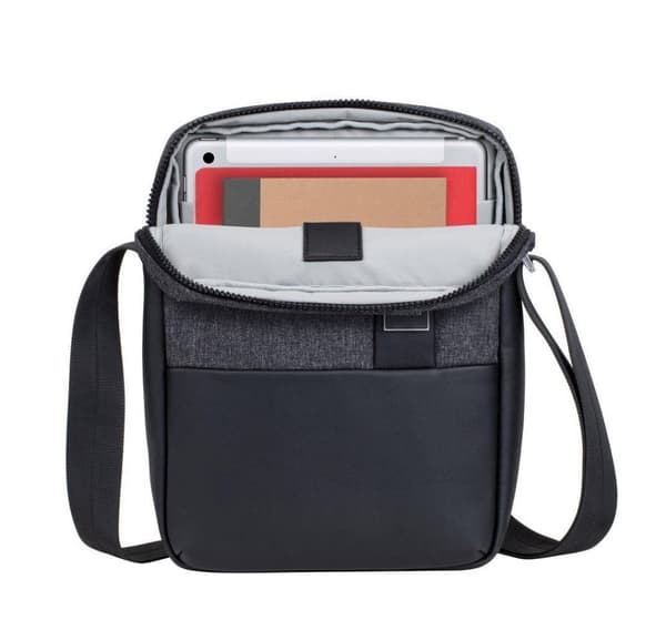 Tablettfodral crossbody 11"/8811 svartmelerad, Rivacase
