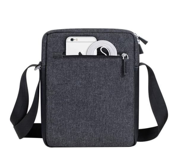Tablettfodral crossbody 11"/8811 svartmelerad, Rivacase