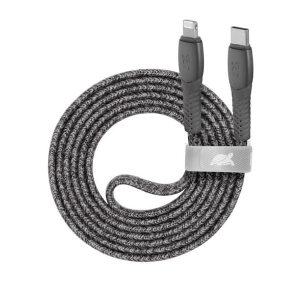 Cable usb-c to lightning 1.2m/grey ps6107, Rivacase