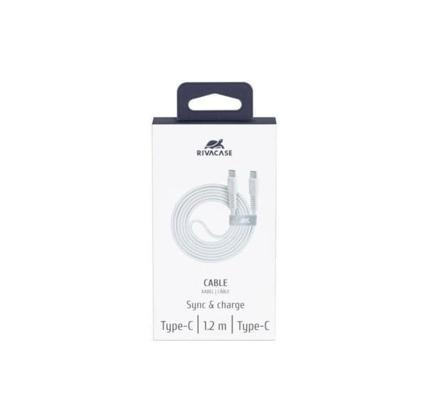 Cable usb-c to usb-c 1.2m/white ps6005 wt12, Rivacase