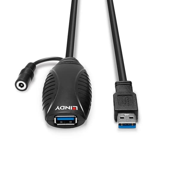 Kaapeli usb3 aktiivinen jatko/15m 43099, Lindy