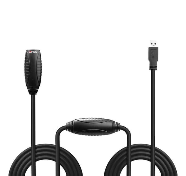 Kaapeli usb3 aktiivinen jatko/15m 43099, Lindy