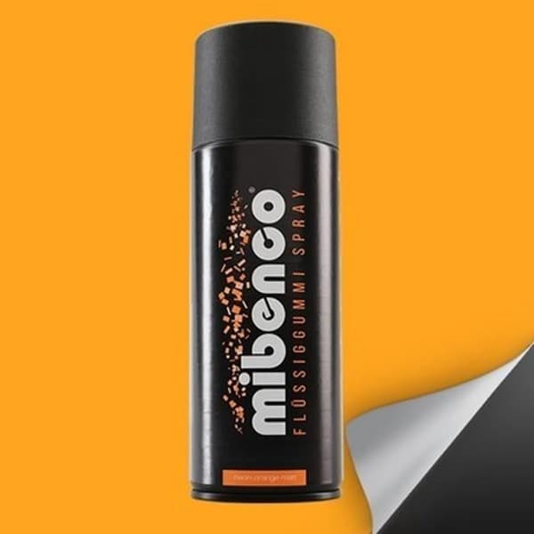 Mibenco FLYTANDE GUMMI SPRAY 400 ML ORANGE NEON MATE - MIBENCO