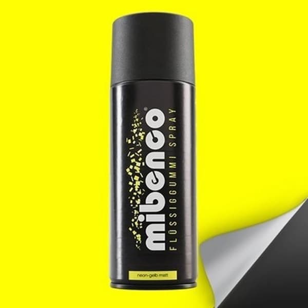 Mibenco FLYTANDE GUMMI SPRAY 400 ML GUL NEON MATE - MIBENCO