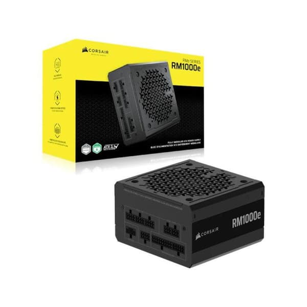 Strömförsörjning ATX - CORSAIR - RM1000e - 1000 Watt - Modulare - Tyst