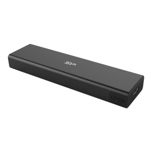 Silicon Power PD60 - förvaringslåda - M.2 NVMe Card - USB 3.2 (Gen 2) Svart
