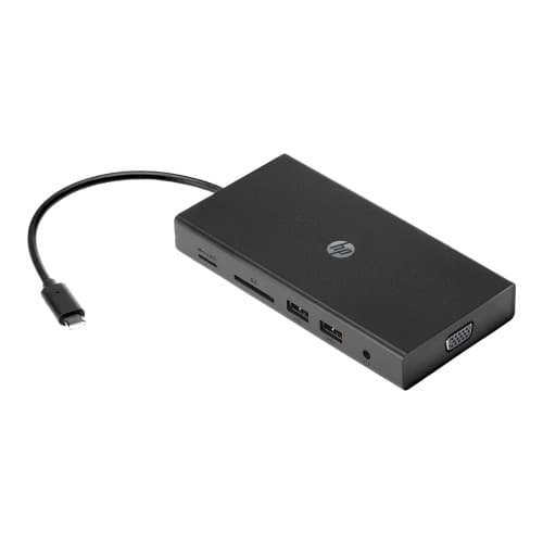HP Travel Hub - portreplikator - USB-C - VGA, HDMI