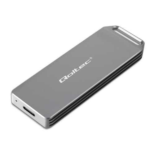 Qoltec - förvaringslåda - M.2 NVMe Card / PCIe (NVMe) - USB-C 3.1 (Gen 2)