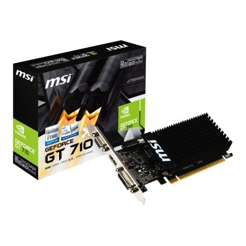 MSI GT 710 2GD3H LP - grafikkort - GF GT 710 - 2 GB Svart
