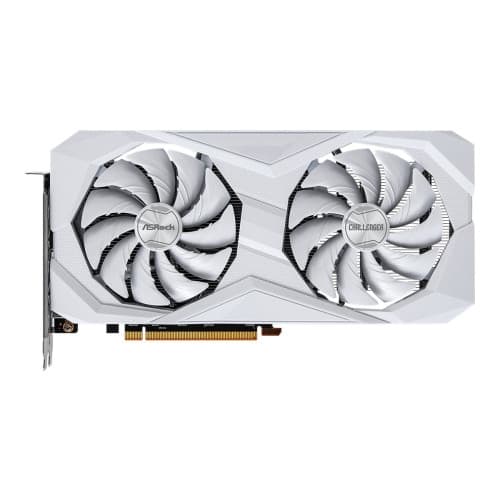 ASRock Challenger Radeon RX 6600 8GB - grafikkort - Radeon RX 6600 - 8 GB - vit Vit