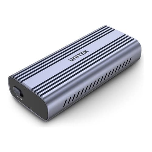 Unitek S1225A - förvaringslåda - M.2 Card (PCIe NVMe & SATA) - USB 3.2 (Gen 2) Grå