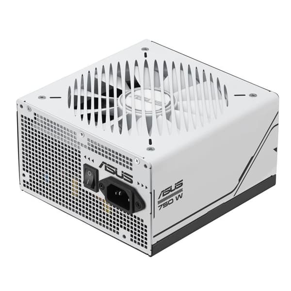 Strömförsörjning - ASUS - Prime 750W Gold - 80 Plus Gold - ATX 3.0 - Avancerad kylning Svart, Vit