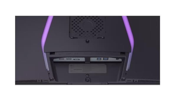 Skærm 32gs95uv-b (32", gaming/4k, panel oled, 3840x2160, 16:9, 240 hz, mat, 0,03 ms, højttalere, drejelig, pivot), Lg