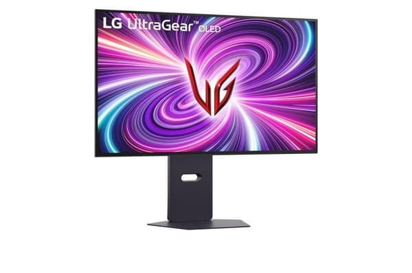 Skærm 32gs95uv-b (32", gaming/4k, panel oled, 3840x2160, 16:9, 240 hz, mat, 0,03 ms, højttalere, drejelig, pivot), Lg