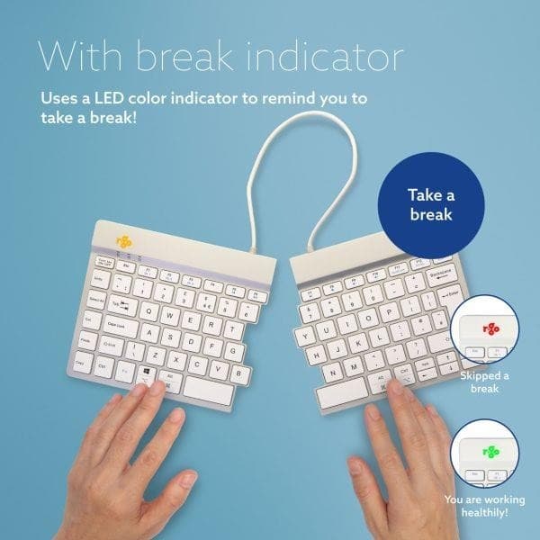 Keyboard wrl split break/white rgosbukwlwh, R-go Tools