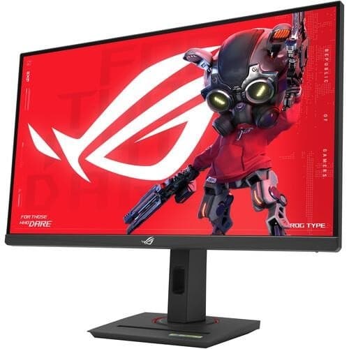 LCD-skärm 27" (gaming, panel ips, 2560x1440, 16:9, 180hz, matt, 1 ms, vridbar, pivot, höjdjusterbar, tilt), Asus