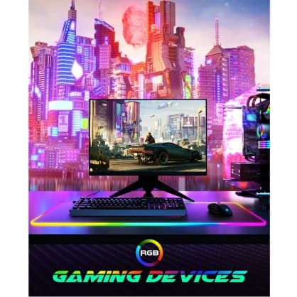 PC Musmatta, RGB-01 (80x30cm) Svart, Riff