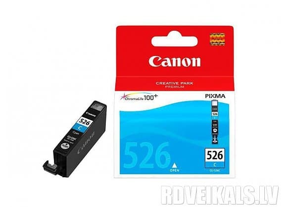 Kassett for skriver, CLI-526 C Cyan, Canon