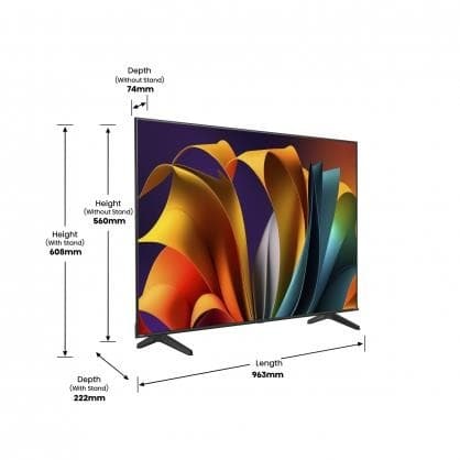 50" Ultra HD TV, 50A6N, Hisense