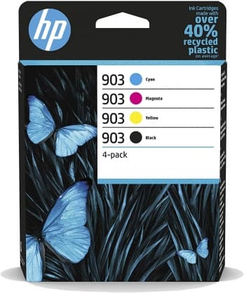 Cartridge for Printer, No. 903 (6ZC73AE) 4-Pack Color, HP